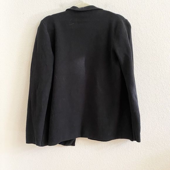 Banana Republic Milano Stitch Open Front Sweater Cardigan Women's Small Black - Picture 8 of 8